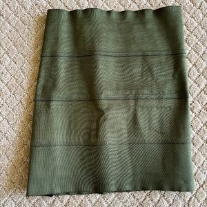 Pleasure Doing Business Green Bandage Bodycon Short Stretch Skirt Size XS